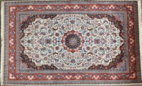 Sarouk Persian Natural Red Blue 4-7x7-3 ws | Manoukian Rugs™