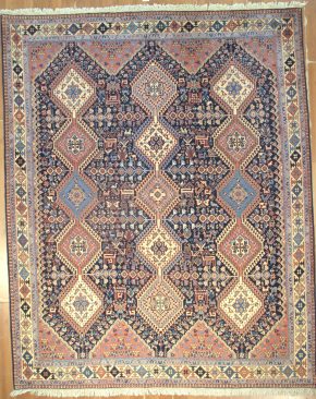 05139 Yalameh Persian Blue Red Natural 6-6×8-2 | Manoukian Rugs™