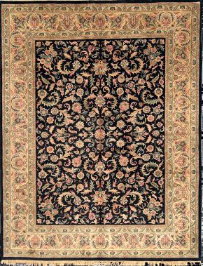 Mahal Indian Black Beige 9-1x11-10 | Manoukian Rugs™