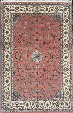 Persian Design Pakistan Pink White 9-2x13-11 | Manoukian Rugs™