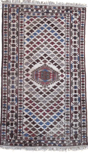 Kilim Mushwani Afghan White & Red 4x6-8 | Manoukian Rugs™
