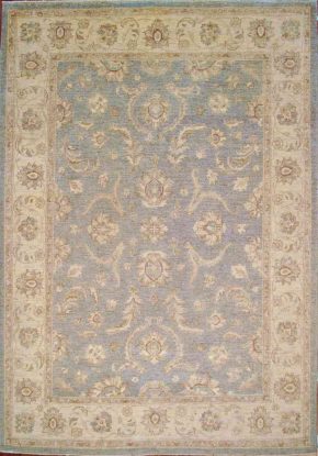Peshawar Afghan Blue Ivory 5-8x8-2 | Manoukian Rugs™