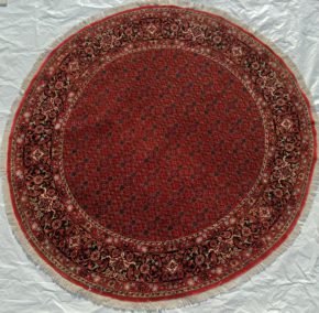 bijar persian red blue white 6-7 round full
