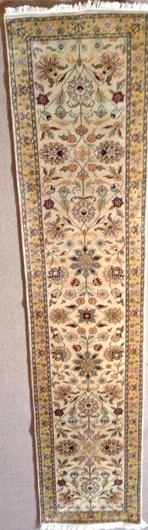 Persian Design Runner Indian White Yellow 2-6x11-10