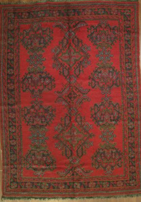 Oushak Turkish Red Green 7-1-x-9-9 full
