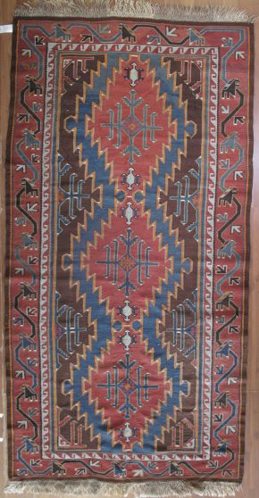 Flat Weave, Caucasian (5' 2" x 10' 7")