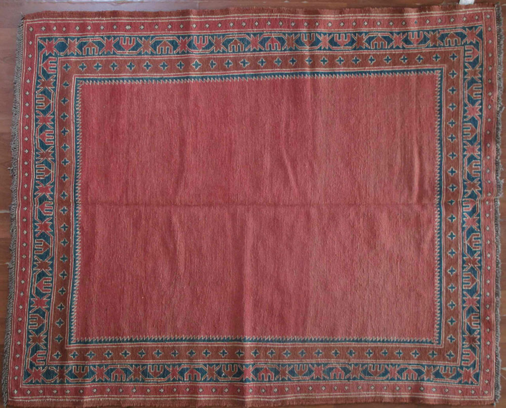 Kilim, Sumac, Uzbek (4' 8" x 5' 9")