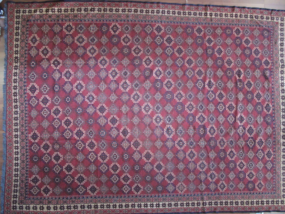 Flat Weave, Sumac, Uzbek (10' x 13' 1'')