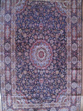 Keshan Persian Blue Red White 9-9x17-1 full