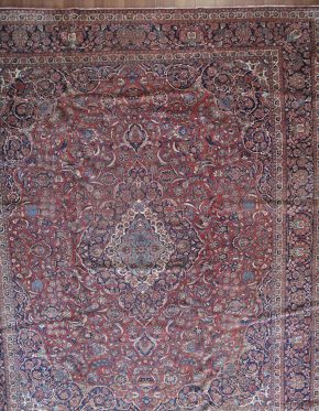 05806 Keshan Persian Semi-Antique 12-1 x 14-10 | Manoukian Rugs™