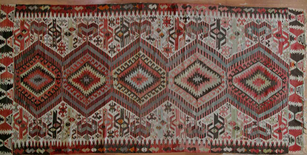 Flat Weave, Vintage, Turkish (5' 6" x 11' 5")