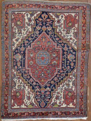 Fereghan, Antique, Persian (3' 4'' x 4' 6'')