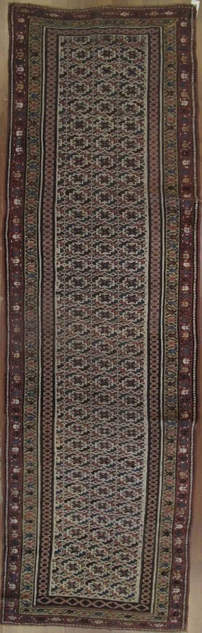 Kurdish, Antique (3' 10'' x 12' 7'')