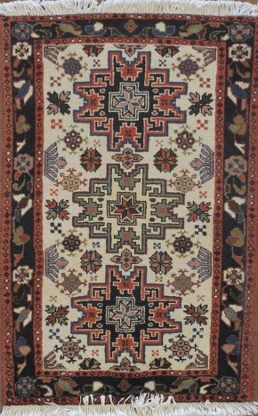 Karaja Persian Natural Red Green 2-4x3-6 | Manoukian Rugs™