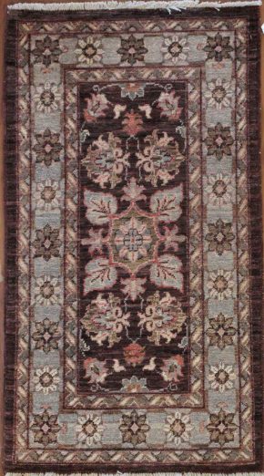 Peshawar Afghan Brown Gray Red 2-1x3-9 | Manoukian Rugs™