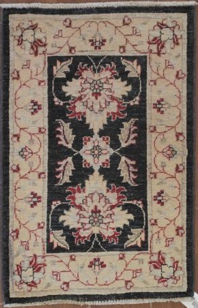 Peshawar Afghan Natural Black Red 1-11x2-10 | Manoukian Rugs™