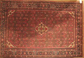 Hosseinabad, Persian Red & Blue 4-4x7-2 | Manoukian Rugs™