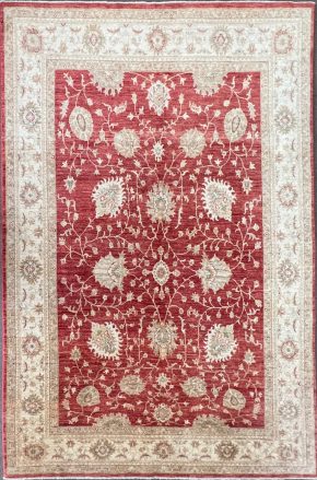 06112 Peshawar Afghan Red Natural Brown 6-8×10-5 | Manoukian Rugs™ ws