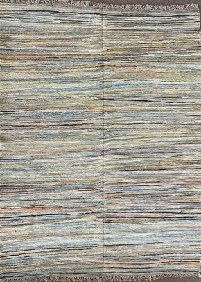 06131 Kilim Indian Multicolor 6x7-10 | Manoukian Rugs™