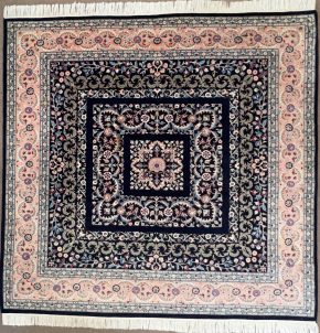 06209 Tabriz Design Pakistan Blue Pink Natural 8-2×8-6 | Manoukian Rugs™ ws