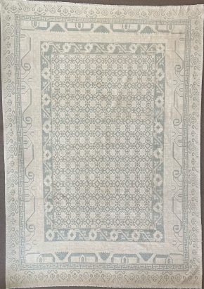 06235 Khotan Chinese White Green 8-4x11-6 | Manoukian Rugs™ ws