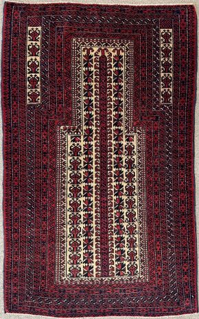 belouch prayer rug 2-10x4-8 ws