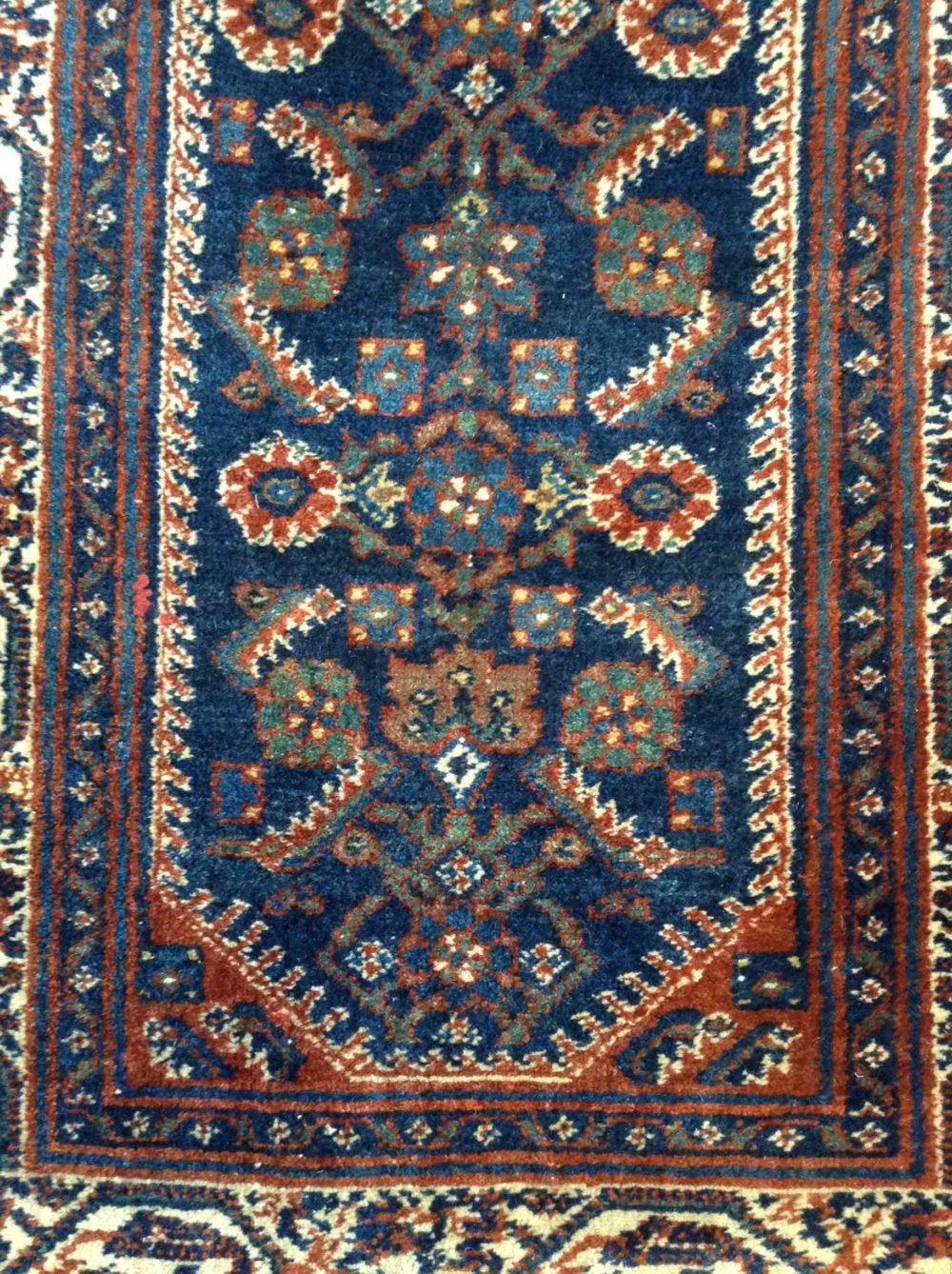 Melayer Kurdish Antique Blue Orange 2-8x13-4 cu