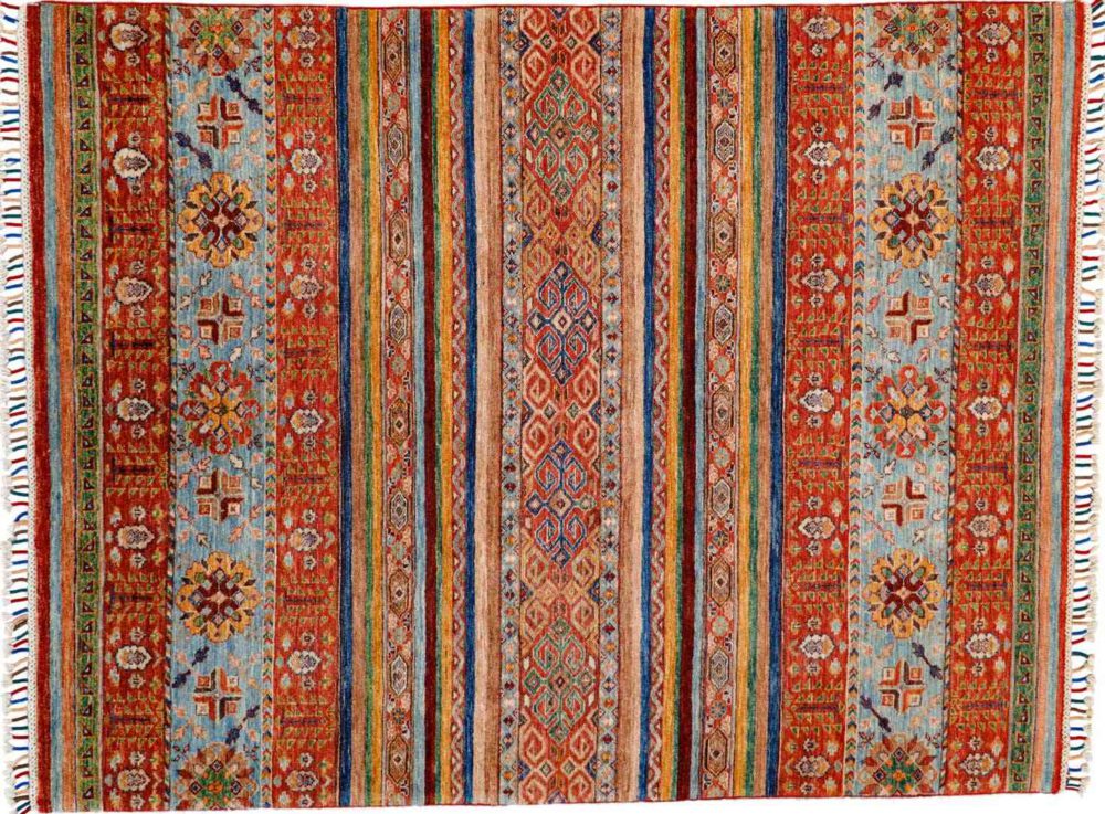 Khorjeen Afghan Multi-Colored 5x6-9 full
