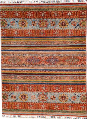 Khorjeen Afghan Multi-Colored 5x6-9 full