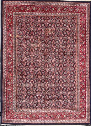 06256 Mahal Persian Blue Natural Red 9-9x13-6 | Manoukian Rugs™ ws