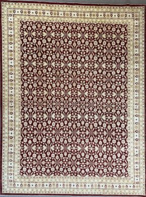 SS051722T297 Peshawar Pakistani Red White Beige 9x12 | Manoukian Rugs™