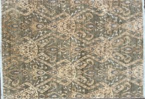 SS091322T348 Contemporary Indian Green Yellow White 5-1x7-3 | Manoukian Rugs™
