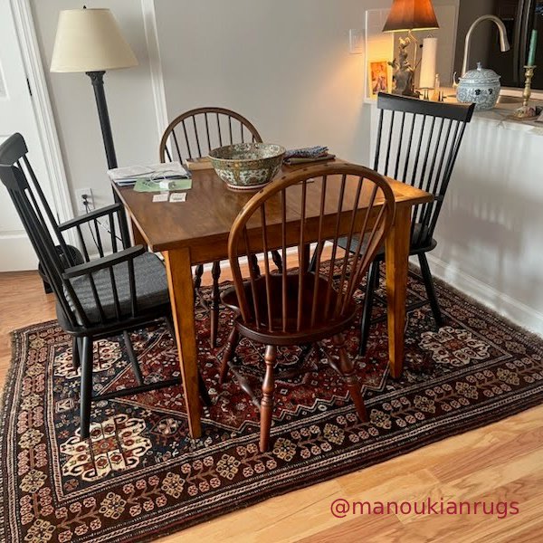 Quashgai rug spices up J&B’s charming dining area