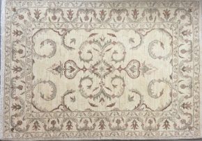 Afghan Peshawar Natural Brown Green 4-8x6-5 | Manoukian Rugs™