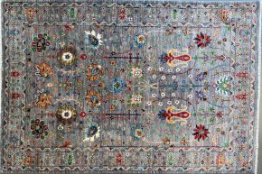 Pak Tribal Gray Blue Green 5x7 | Manoukian Rugs™