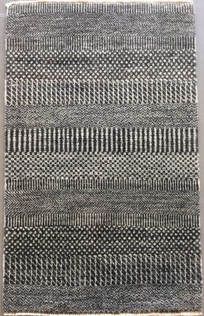 Indo Mat Indian Black White 2x3-2 | Manoukian Rugs™