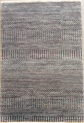 Indo Mat Indian Black Blue 2-1x3-1 | Manoukian Rugs™