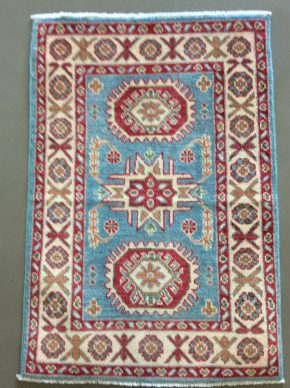 Kazak Pakistan Blue Red White 2x3 | Manoukian Rugs™