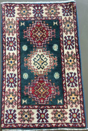 Kazak Pakistan Red Blue White 2x3 | Manoukian Rugs™