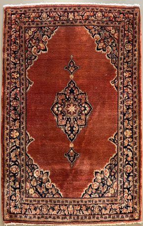 Sarouk Persian Red White Black 3-5 x 5 | Manoukian Rugs™