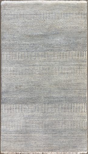 Contemporary India Blue White 3-1 x 5 | Manoukian Rugs™
