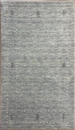 Indo-Gabbeh India Blue Black White 3-2 x 5 | Manoukian Rugs™